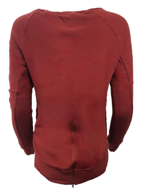 PAM & GELA Women's Red Brick Annie Hi Lo Sweatshirt #B00F Petite X-Small NWT