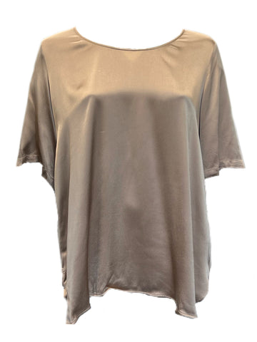 Marina Rinaldi Women's Bronze Brina Viscose Pullover T Shirt Size 22W/31 NWT