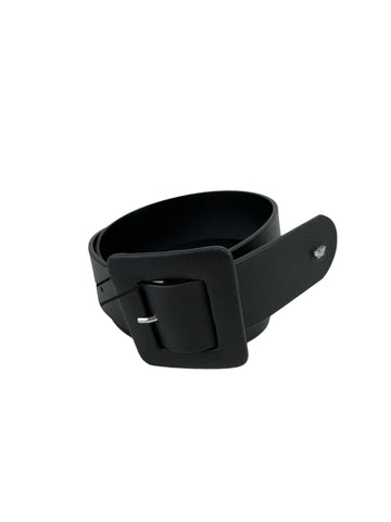 Max Mara Women's Black Brio Leather Belt NWT