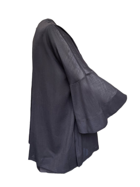 Marina Rinaldi Women's Black Brioso Button Down Shirt Size 24W/33 NWT