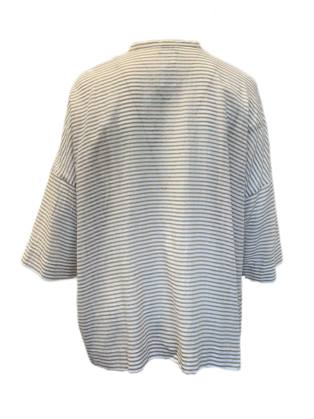 Marina Rinaldi Women's Beige Brioso Cotton Shirt NWT