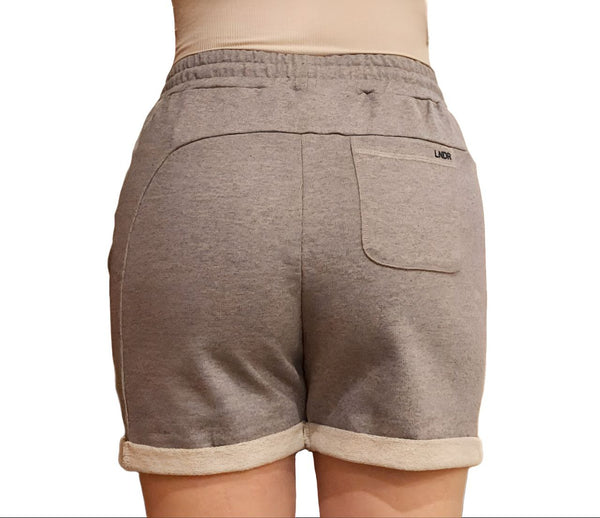 LNDR Women's Grey Marl Brisk Track Short #JS790 NWT