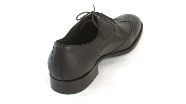 J. LINDEBERG Men's Black Brogue 5 Saffiano Leather Shoes Sz 11 $495 NIB