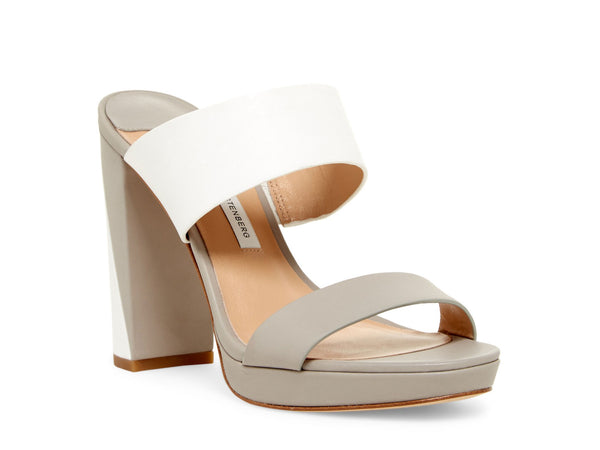 DIANE VON FURSTENBERG Women's Taupe/White Bruges Sandals $328 NEW