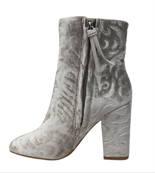 REBECCA MINKOFF Women's Sand Floral Embossed Bryce Booties #M9291007 NWB