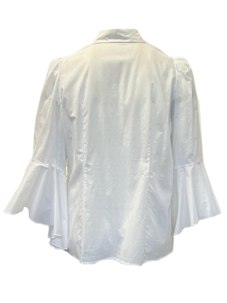 Marina Rinaldi Women's White Byron Cotton Shirt NWT
