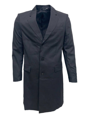 BLK DNM Men's Black Wool Coat 1 Size Large NWT