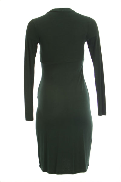 OLIAN Maternity Women's Tie Neck Empire Waist Dress $130 NWT