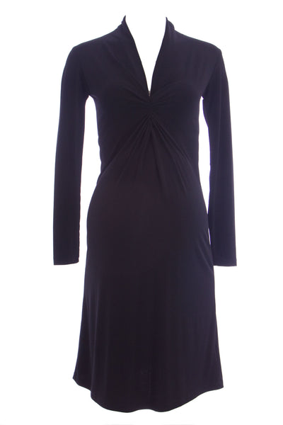 OLIAN Maternity Women's Twist Accent Front Long Sleeve Dress $138 NWT