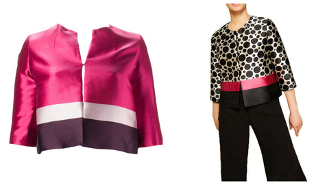 MARINA RINALDI Women's Candore Cropped Jacket $395 NWT