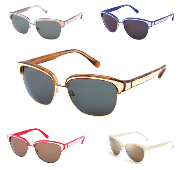 REBECCA MINKOFF Carmine Rimmed Cateye Sunglasses $220 NEW