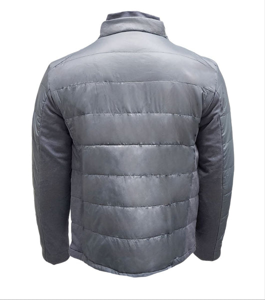 HoodLamb Men's Charcoal Grey Biker Hemp Cotton Warm Puffer 420 NWT