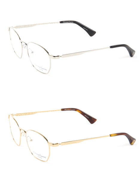 Christian LaCroix Metal Hexagon Eyeglass Frames CL4006 52mm NEW