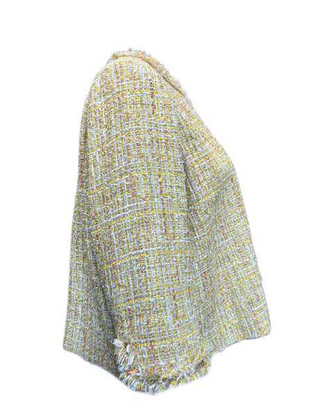 Marina Rinaldi Women's Yellow Cadice Tweed Jacket Size 22W/31 NWT