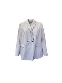 Marina Rinaldi Women's Grey Calamaio Button Closure Blazer Size 22W/31 NWT