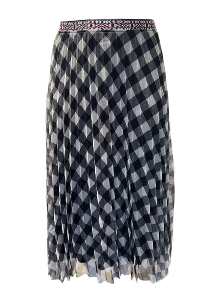 Marina Rinaldi Women's Brown Calamaio Straight Skirt NWT