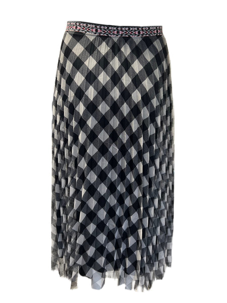 Marina Rinaldi Women's Brown Calamaio Straight Skirt NWT