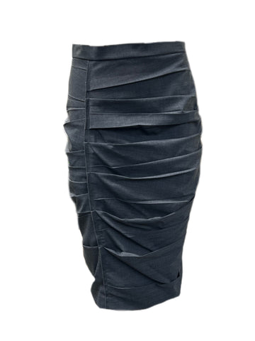 Max Mara Women's Grey Calcina Straight Skirt Size 8 NWT