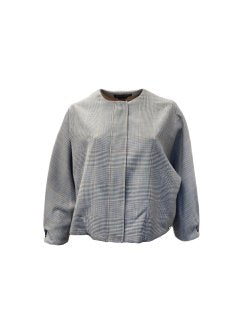 Marina Rinaldi Women's Grey Calesse Zipper Closure Jacket Size 16W/25 NWT