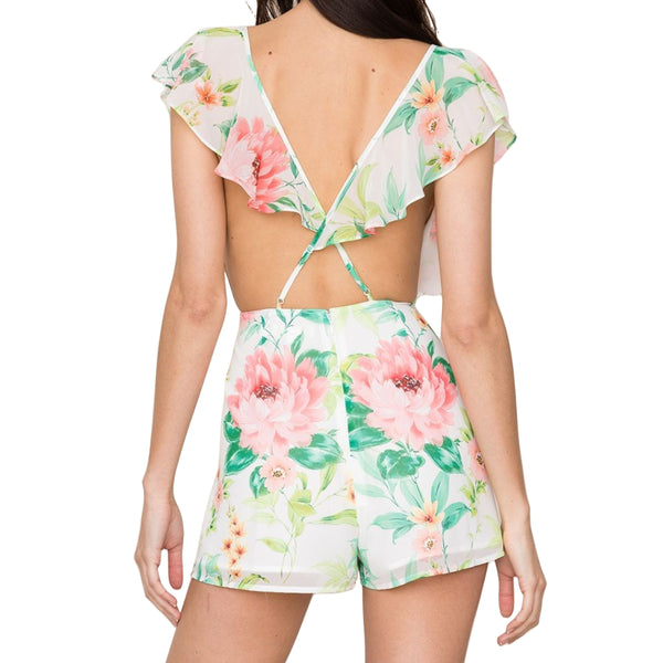 YUMI KIM Women's World Traveler Call Back Romper #RM18506 NWT