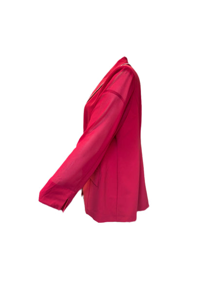 Marina Rinaldi Women's Red Calle Button Closure Jacket NWT