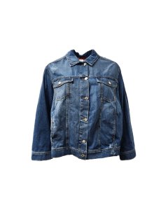 Marina Rinaldi Women's Blue Camaiore Denim Jacket NWT