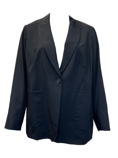 Marina Rinaldi Women's Black Camila  Button Closure Jacket NWT