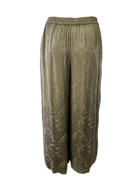Marina Rinaldi Women's Green Camino Wide Leg Pants Size 16W/25 NWT