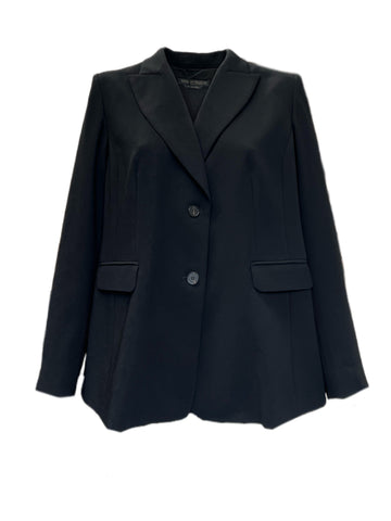 Marina Rinaldi Women's Black Cammeo Blazer Size 22W/31 NWT