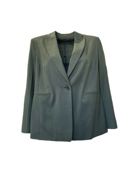 Marina Rinaldi Women's Green Cammeo Button Closure Blazer NWT
