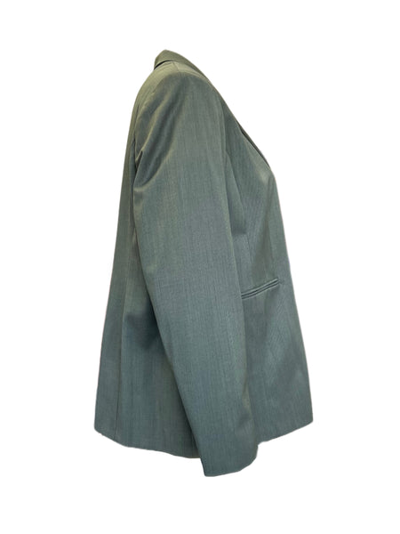 Marina Rinaldi Women's Green Cammeo Button Closure Jacket NWT