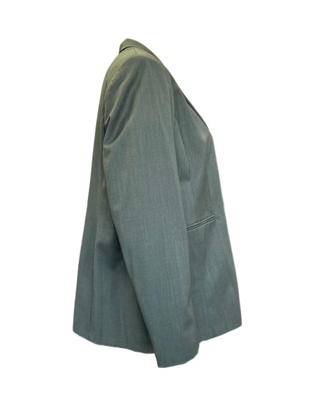 Marina Rinaldi Women's Green Cammeo Button Closure Jacket NWT