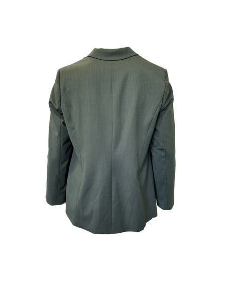 Marina Rinaldi Women's Green Cammeo Button Closure Blazer NWT