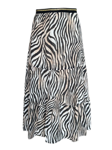 Marina Rinaldi Women's Brown Canberra Animal Print A Line Skirt Size 18W/27
