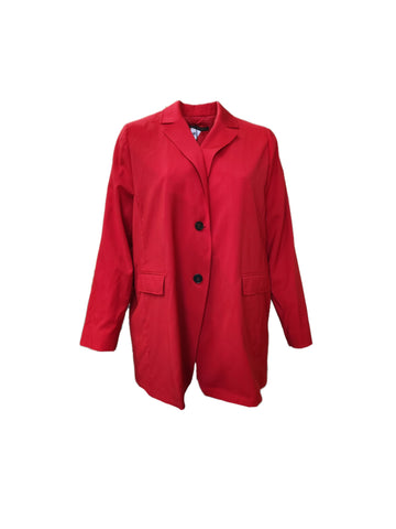 Marina Rinaldi Women's Red Candela Button Closure Jacket Size 20W/29 NWT