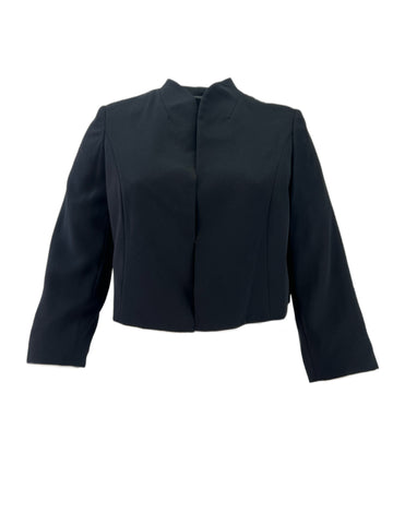 Marina Rinaldi Women's Black Candela Open Front Blazer NWT