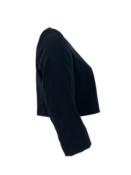 Marina Rinaldi Women's Black Candela Open Front Blazer NWT