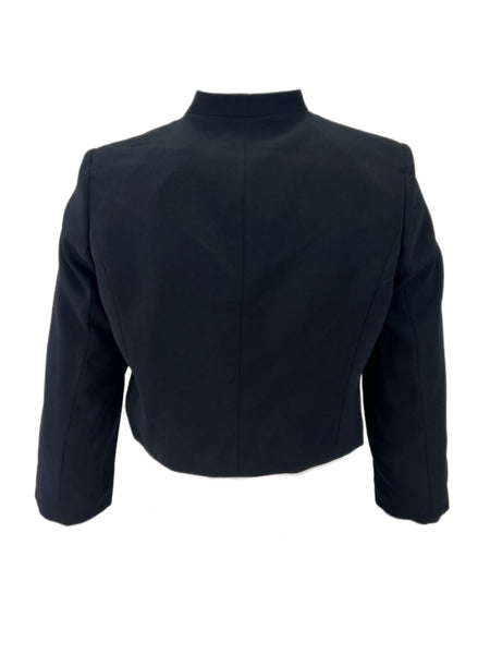 Marina Rinaldi Women's Black Candela Open Front Blazer NWT