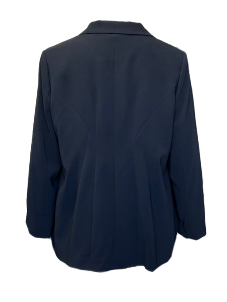 Marina Rinaldi Women's Black Canzone Zipper Closure Jacket NWT