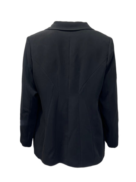 Marina Rinaldi Women's Black Canzone Zipper Front Jacket NWT