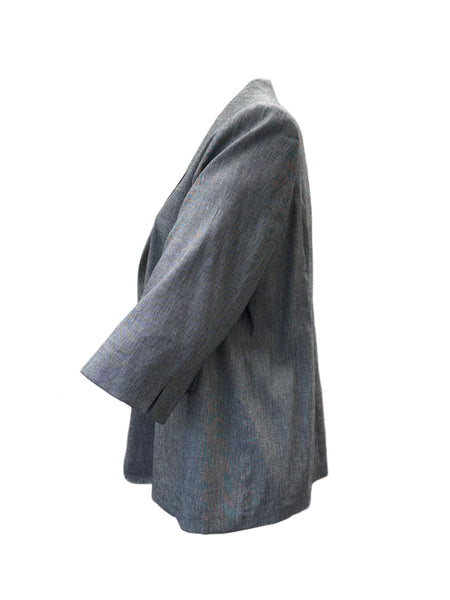 Marina Rinaldi Women's Grey Caorle Button Closure Jacket NWT