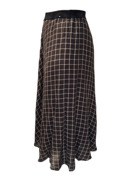 Marina Rinaldi Women's Brown Caorle Straight Skirt NWT