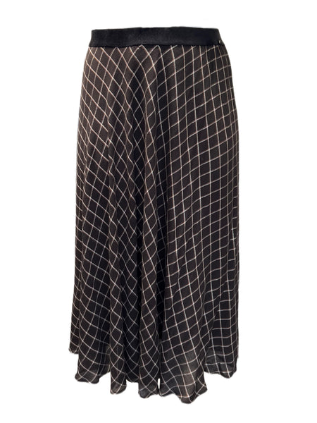 Marina Rinaldi Women's Brown Caorle Straight Skirt NWT