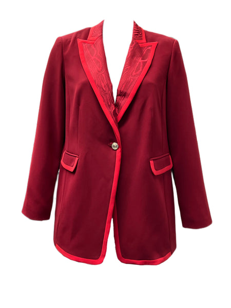 Marina Rinaldi Women's Red Caprerra Blazer NWT