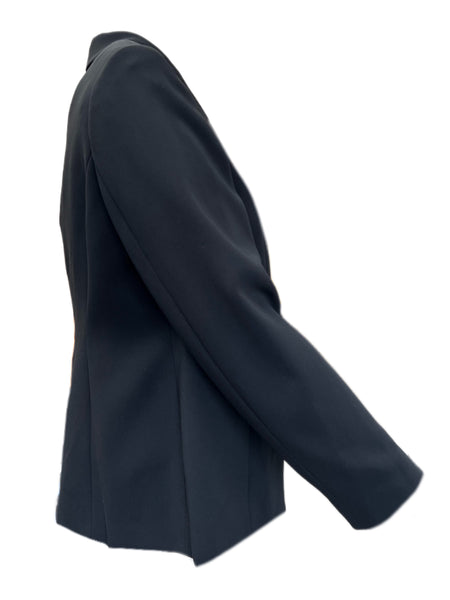 Marina Rinaldi Women's Black Carbonio Button Closure Blazer Size 18W/27 NWT