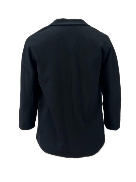 Marina Rinaldi Women's Black Carbonio Patch Pockets Blazer