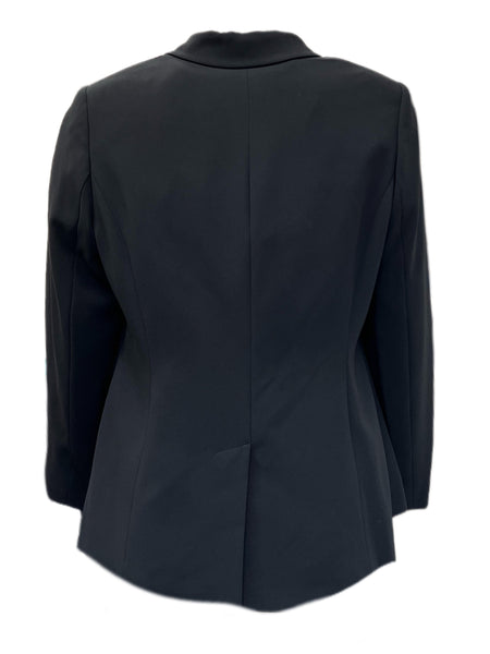Marina Rinaldi Women's Black Carbonio Button Closure Blazer Size 18W/27 NWT