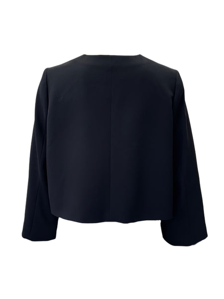 Marina Rinaldi Women's Black Carezza Hook Closure Jacket NWT