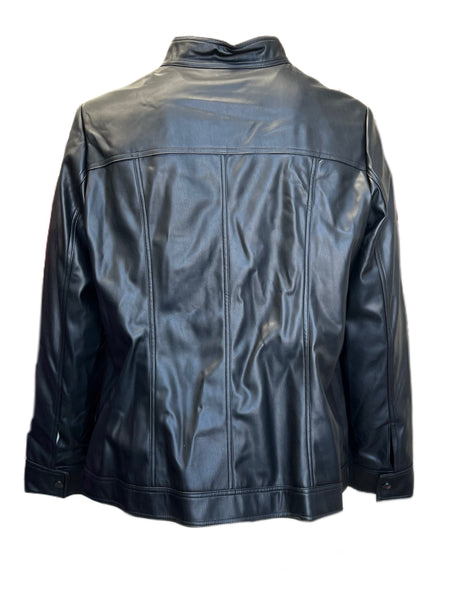 Marina Rinaldi Women's Black Carini Zipper Closure Jacket NWT