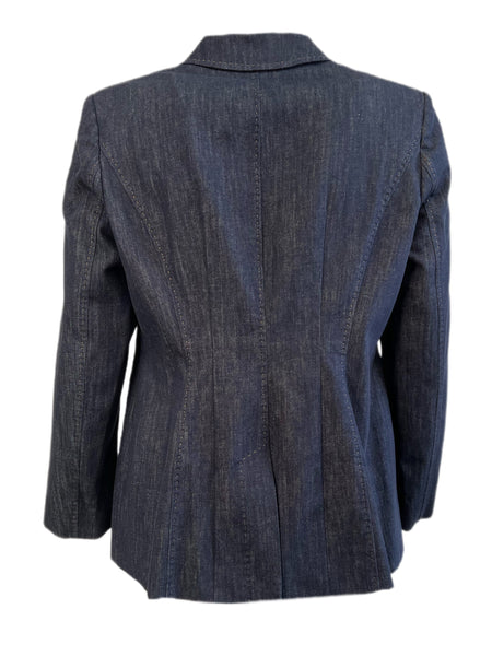 Marina Rinaldi Women's Navy Carioca Denim Blazer NWT